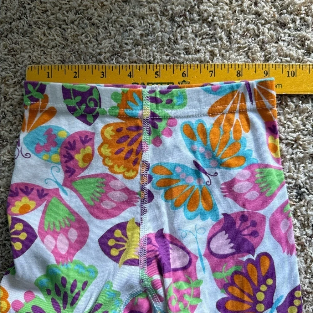 Hanna Anderson Organic Cotton PJ Bottoms Pants size 4 Classic Butterfly